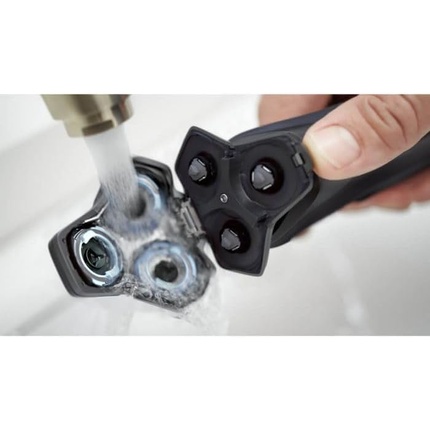 Электробритва Shaver Series 5000 S5885/35 Wet and Dry Shaving Cordless with SkinIQ Technology SteelPrecision Blades Midnight Blue 60 Minutes Gray — фото 3