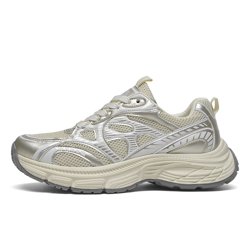 Низкие массивные кроссовки мужские KOMETA.A, белый золотой (with Fleece-Lined Insole) — фото 3