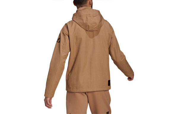 Куртка adidas Wj Jkt Warm Solid Color Casual Sports Hooded Jacket Yellow, желтый — фото 2