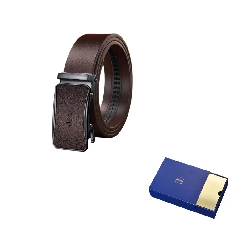 

Ремень мужской Box Cow Split Leather 3,5 Jeep, coffee