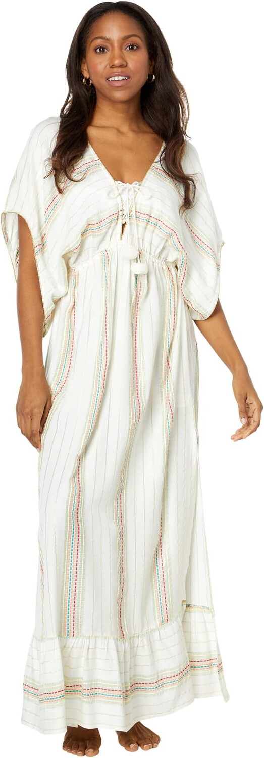 

Пляжное платье America & Beyond Aurora Rose Maxi Dress, цвет Rainbow Stripe