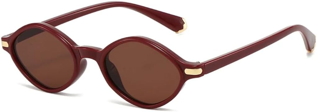 

Ретро-солнцезащитные очки «кошачий глаз» с многоугольными линзами, модные для женщин, с защитой от УФ-излучения UV400, для мужчин, с заклепками HHZZYVY, Dark Red Red Tea