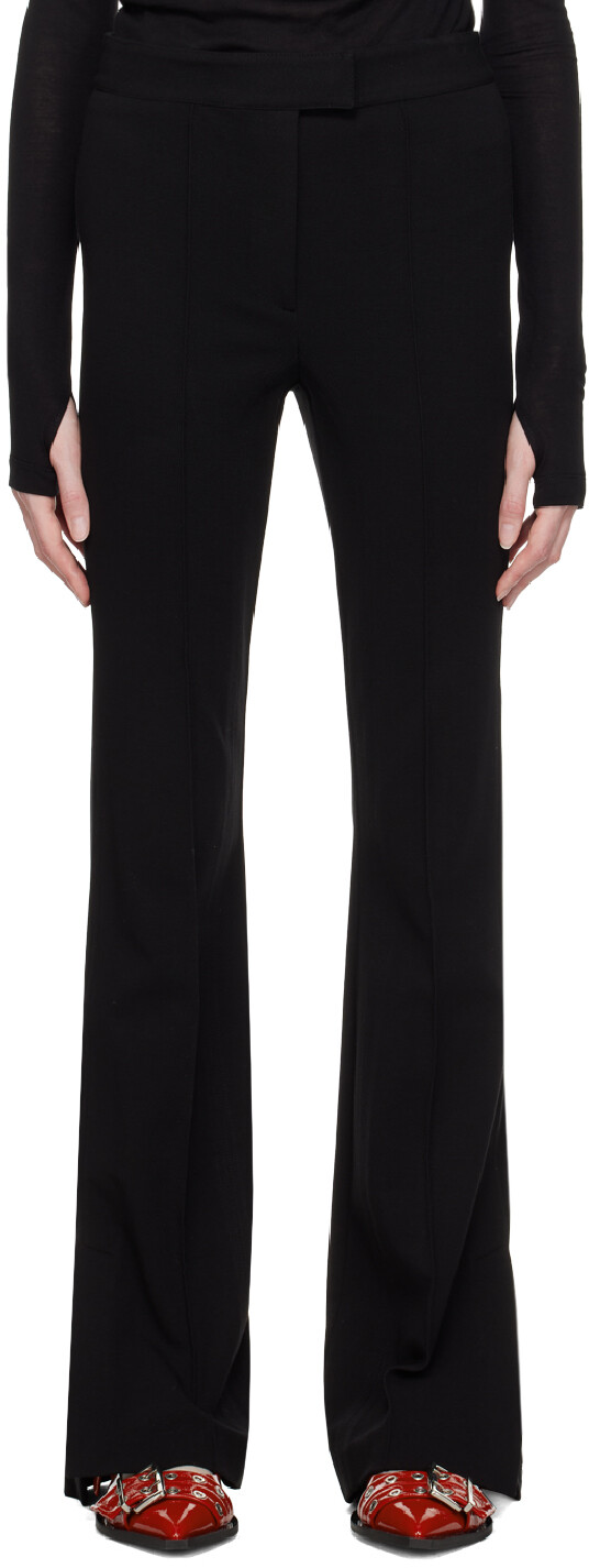 

Черные расклешенные леггинсы Helmut Lang