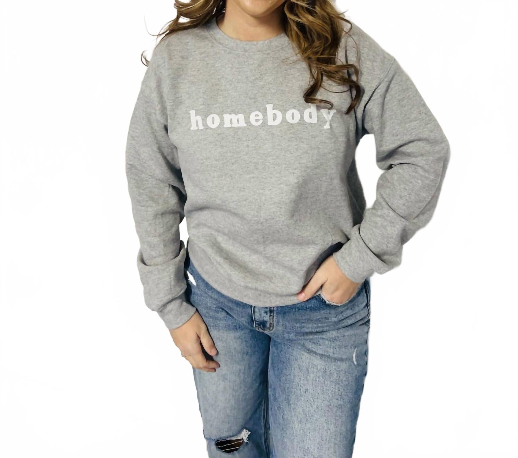 

Худи Homebody в сером меланже Saved by Grace Co., серый