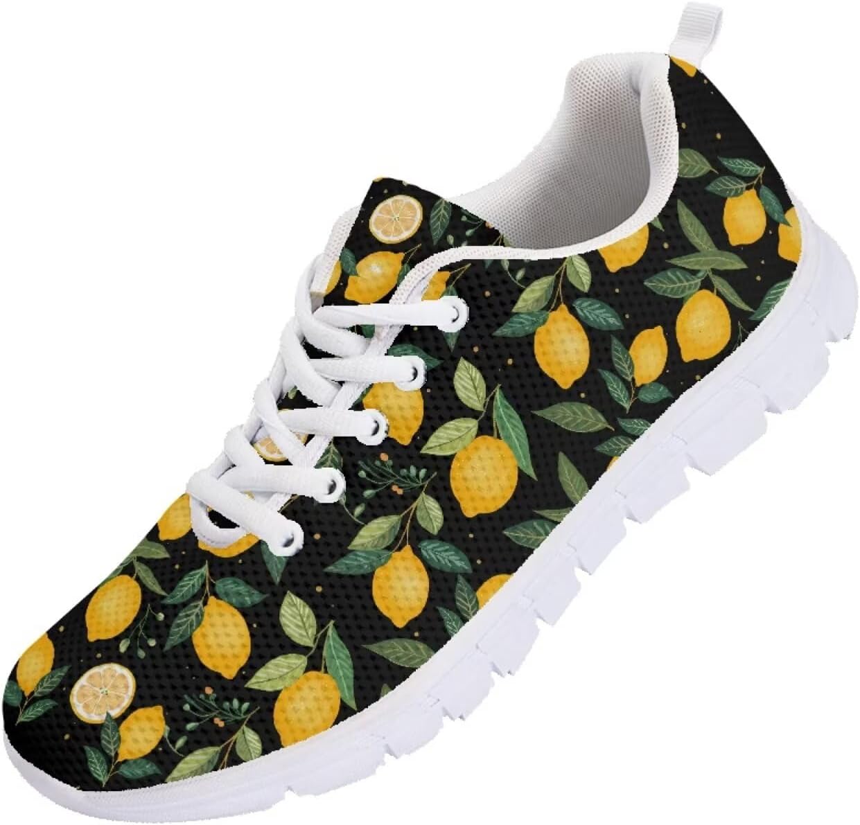 

Мужские кроссовки Funnydude Funny Print для бега, легкие, дышащие, с сеткой, удобные спортивные обувь, Lemon