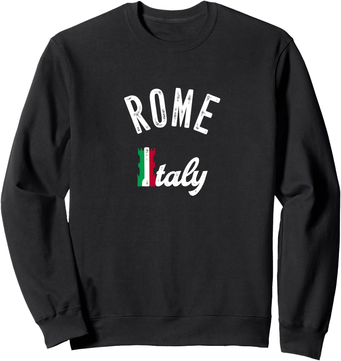 

Сувенир к отпуску в Риме, Италия - Ретро толстовка с изображением Рима Rome Retro Souvenir Apparel, черный