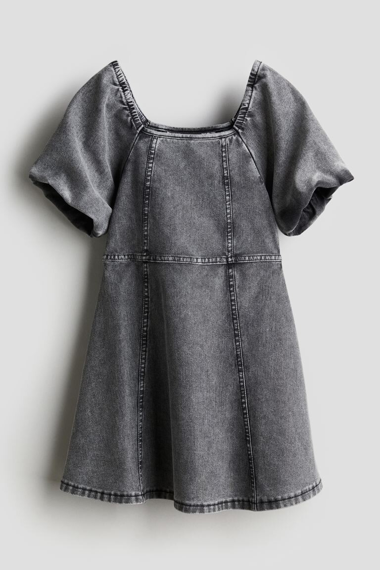 

Платье с пышными рукавами H&M, серый