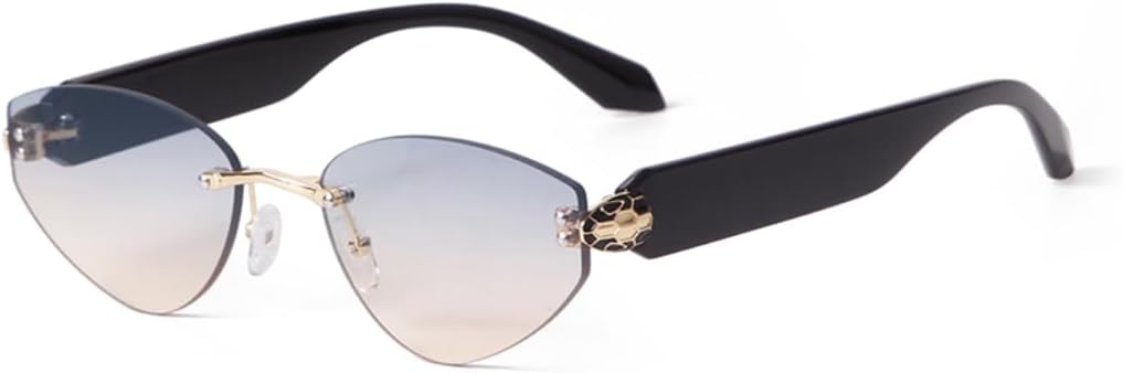 

Солнцезащитные очки с защитой UV400 | Безободковые очки с градиентными линзами "кошачий глаз" | для женщин и мужчин, для занятий спортом на открытом воздухе и вождения DSVIGF, 06