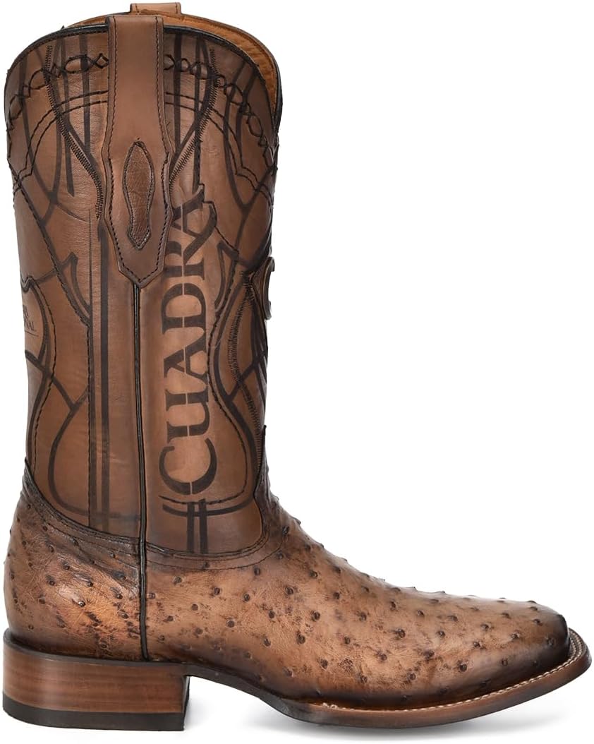 

Мужские ботинки Cuadra из страусиной кожи коричневого цвета с лазерной гравировкой 3Z2LA1