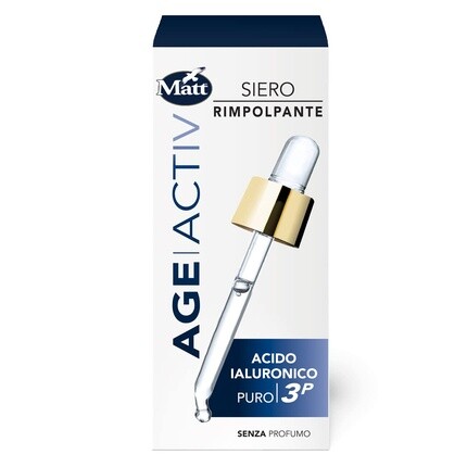 

Matt Age Activ Viso Concentrato Rimpolpante Elisir Supremo с чистой гиалуроновой кислотой 3P Total Lifting, флакон 30 мл