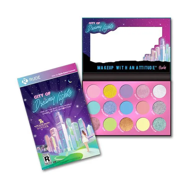 

Палитра теней City Of Dreamy Lights Eyeshadow Palette Rude, 1 UD