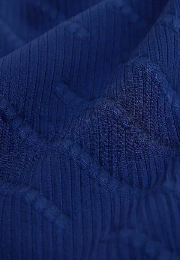 Плавки прямого кроя с диагональной текстурой, длина 5 дюймов. Next, Navy Blue — фото 3