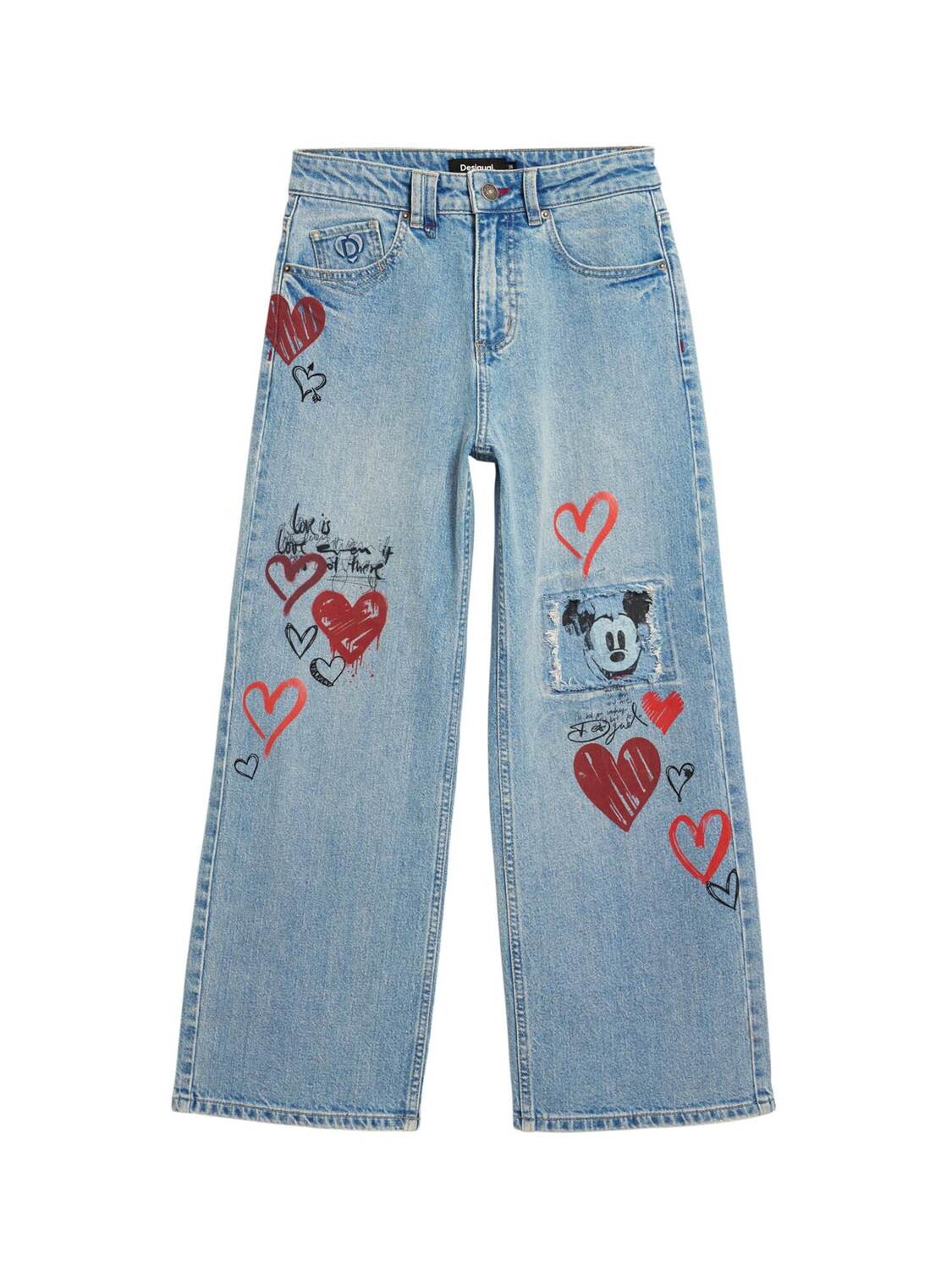 

Desigual Джинсы свободного кроя 'Mickey Mouse' в синем цвете