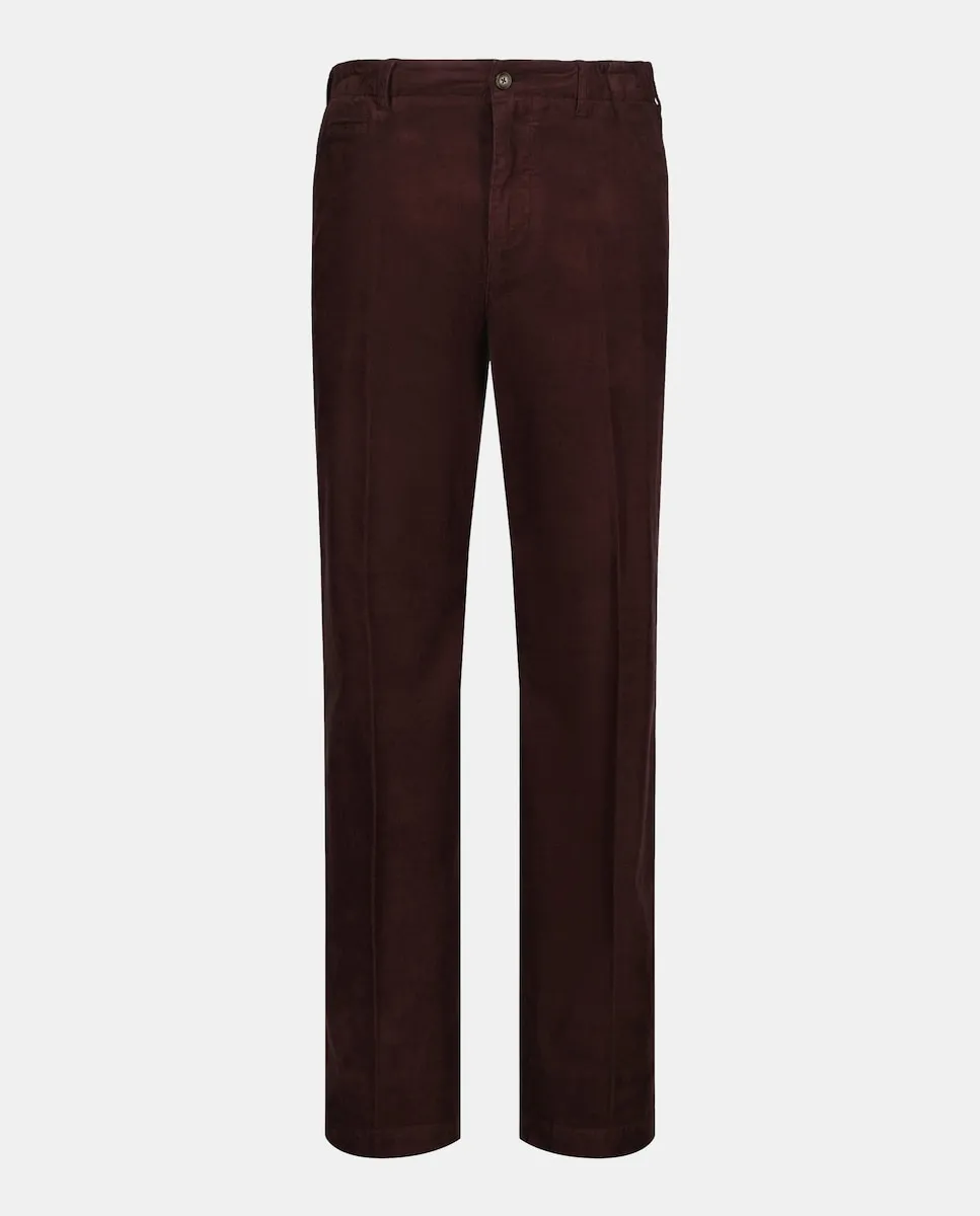 

Мужские вельветовые брюки прямого кроя Emidio Tucci, бордовый