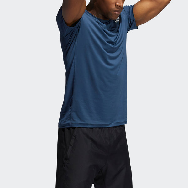 Футболка tf turf ss ftd 3s sports short sleeve navy blue Adidas, синий — фото 4