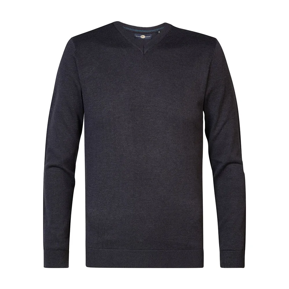 

Свитер Petrol Industries M-3040-KWV200 v neck, синий