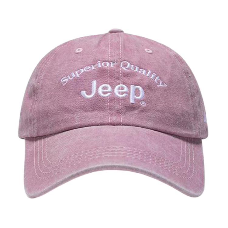 

Бейсболка из постиранного хлопка Unisex Jeep, розовый