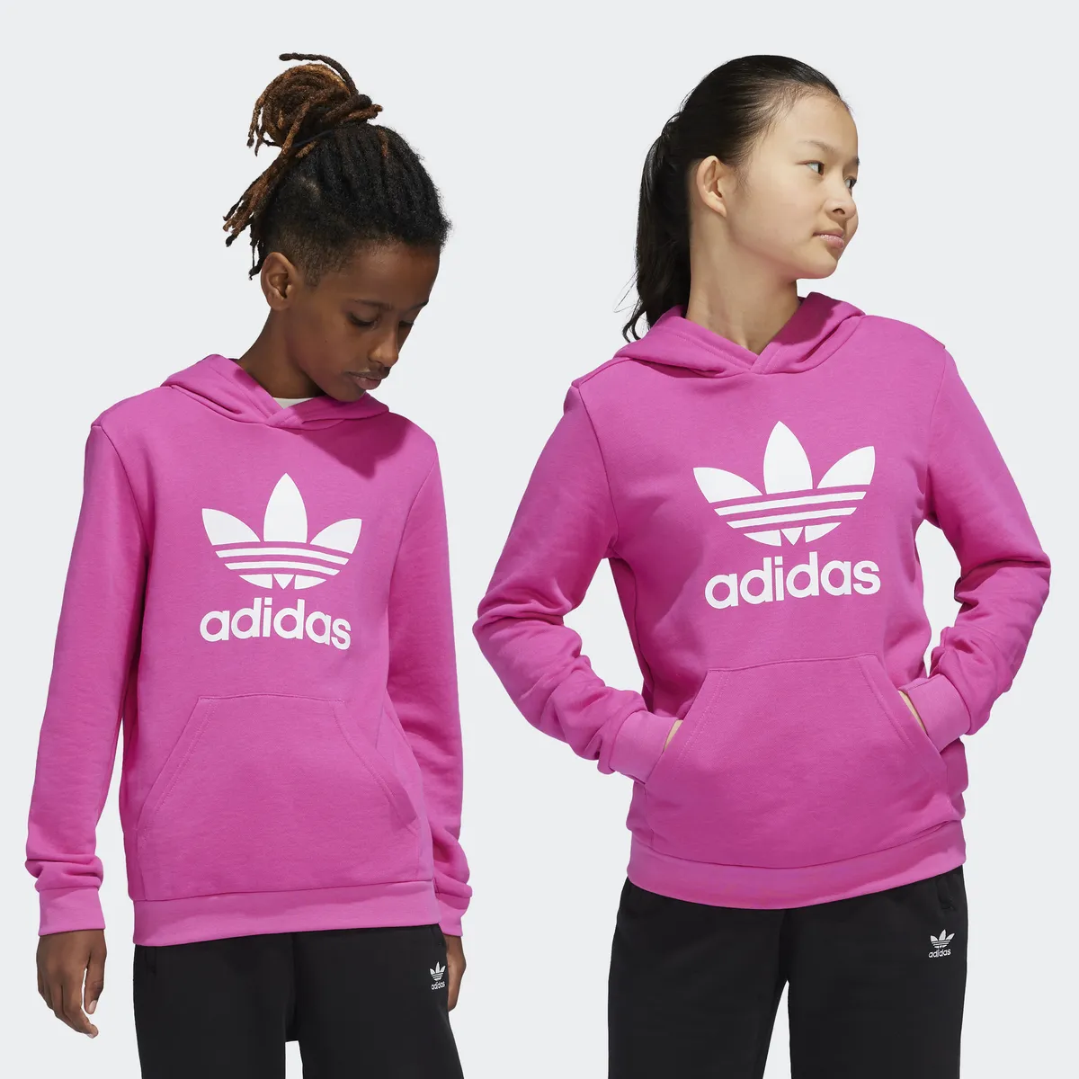 

Толстовка Adidas Originals с капюшоном "TREFOIL HOODIE", фуксия