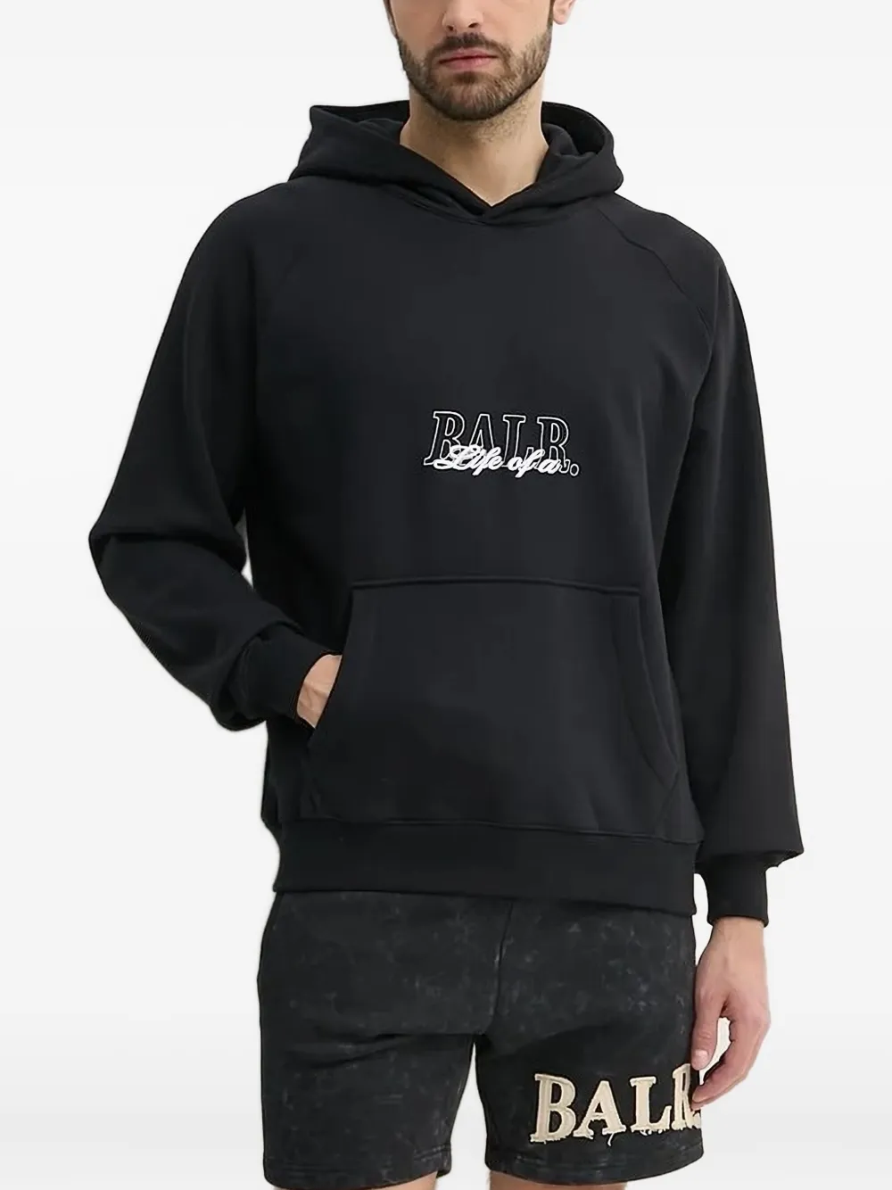 

Толстовка с вышитым логотипом BALR., черный