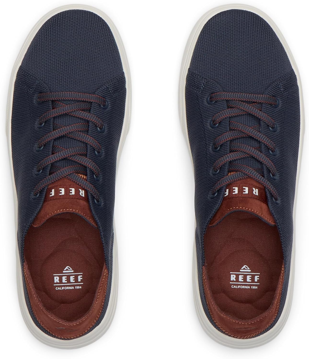 Мужские кроссовки REEF Swellsole Atlantic, легкие, верх из дышащего трикотажа, мягкая стелька, темно-синий/капучино, размер 8,5 — фото 3