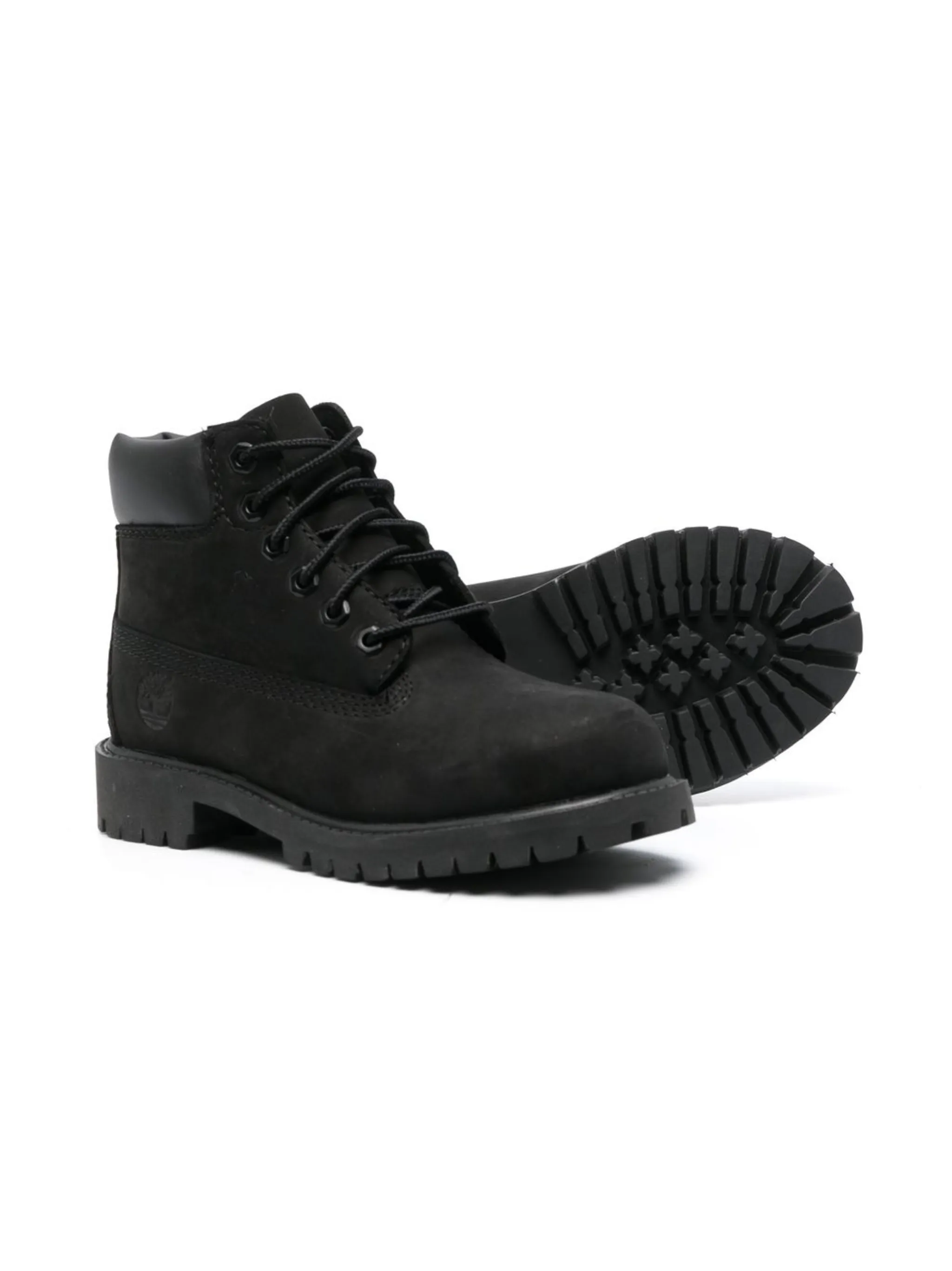 Ботинки с тисненым логотипом Timberland Kids, черный — фото 2