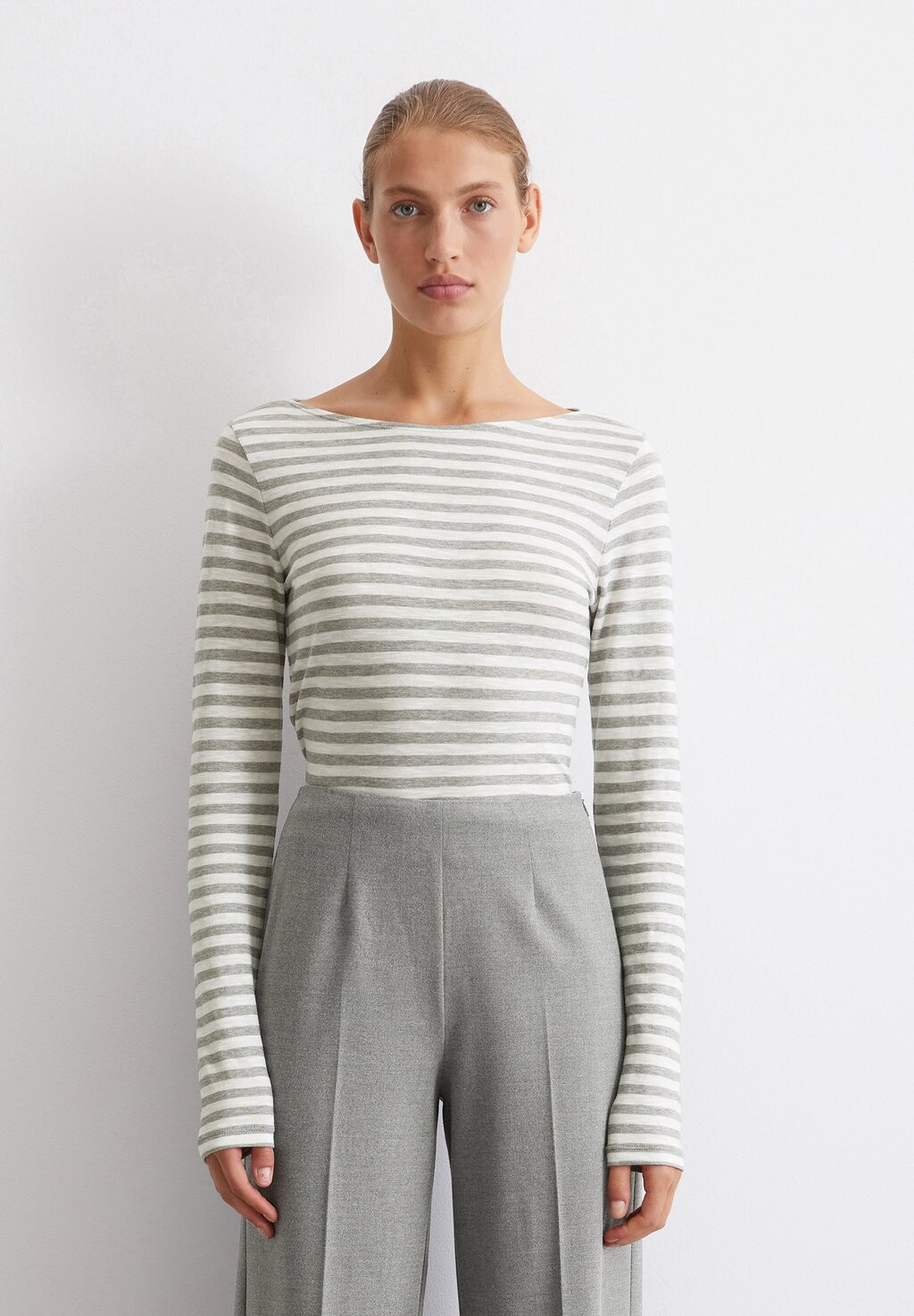 

Топ с длинными рукавами BOAT NECK STRIPED Marc O'Polo, черный