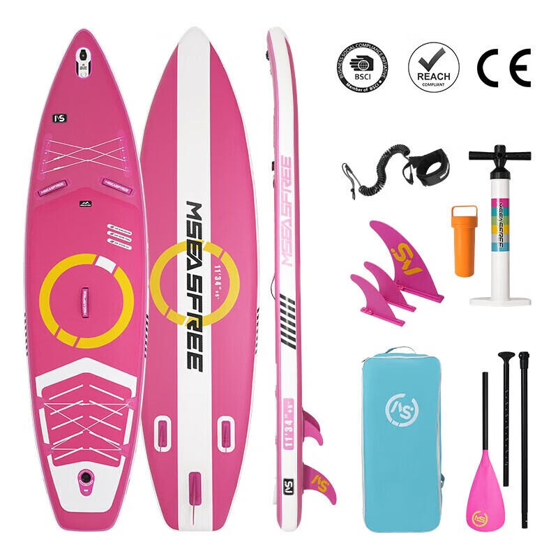 

MSEASFREE Красочная доска для серфинга Luya Fishing Yoga SUP Модернизированная красочная красная доска