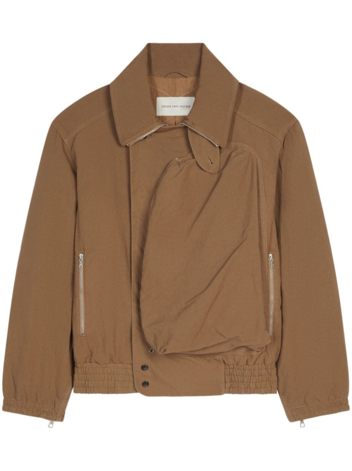 

DRIES VAN NOTEN куртка на молнии, коричневый