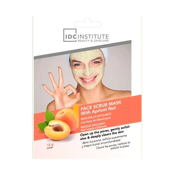 

Отшелушивающая маска для лица с абрикосовым орехом Face Scrub Mask With Apricot Nut Idc Institute, 1 UD