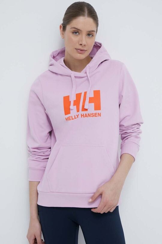 

Хлопковая толстовка Helly Hansen, розовый