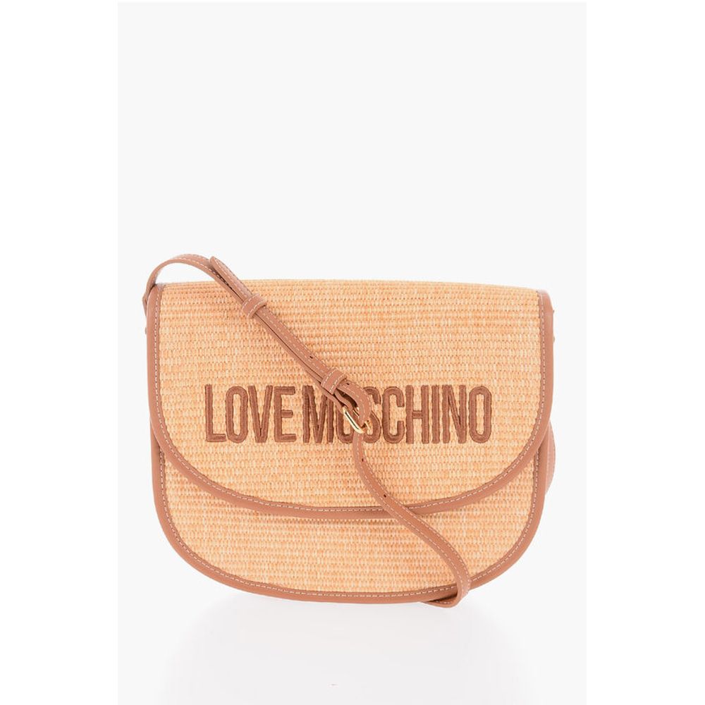 

Сумка через плечо LOVE Rafia с отделкой из искусственной кожи Moschino, бежевый