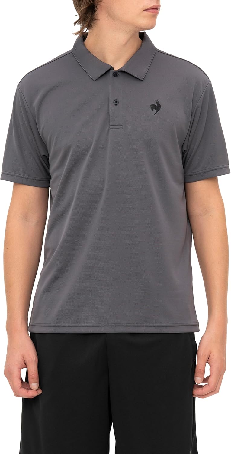 

Футболка-поло с коротким рукавом Le Coq Sportif с воротником, влагоотводящая, быстросохнущая, эластичная, одноточечная, тренировочная, мужская, защита от УФ-излучения