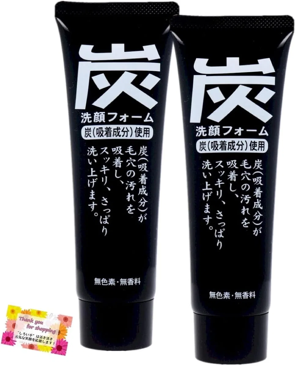 Очищающая пенка для лица Junlab Charcoal Face Foam с древесным углем, 120 г, набор 2 шт