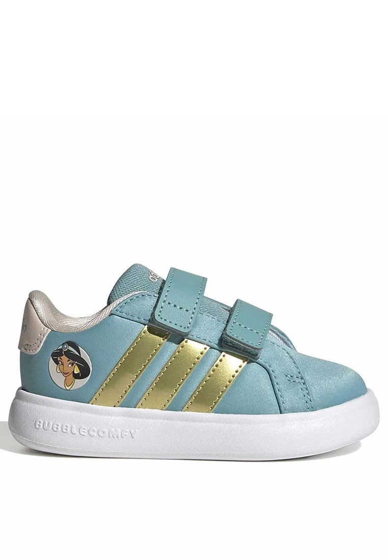 Кроссовки детские, Disney, Adidas, Grand Court 3.0, бирюзовый
