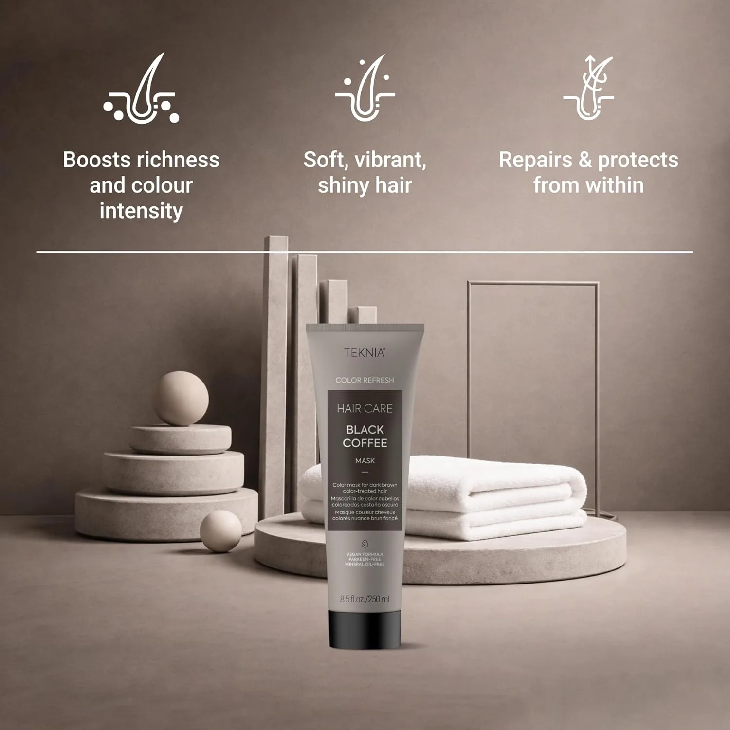 Маска для волос LAKMÉ Teknia Color Refresh, маска для окрашивания волос., Black Coffee — фото 3