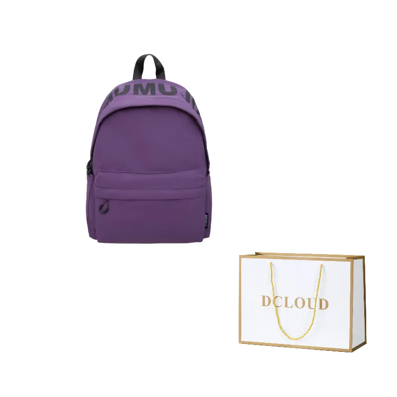 

DCLOUD Нейлоновый рюкзак унисекс разноцветный, Purple without Pattern Large