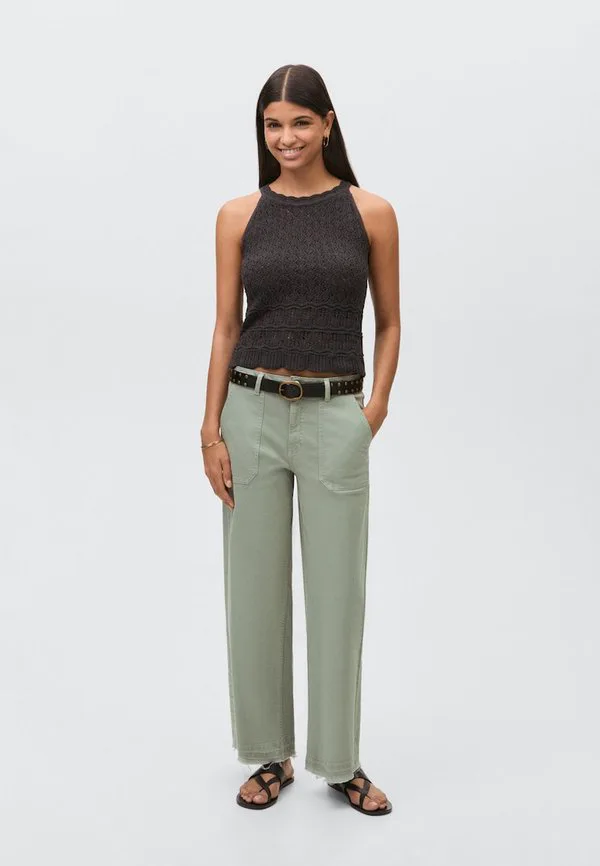 Подростковые брюки Mango Kids, Light Green — фото 2