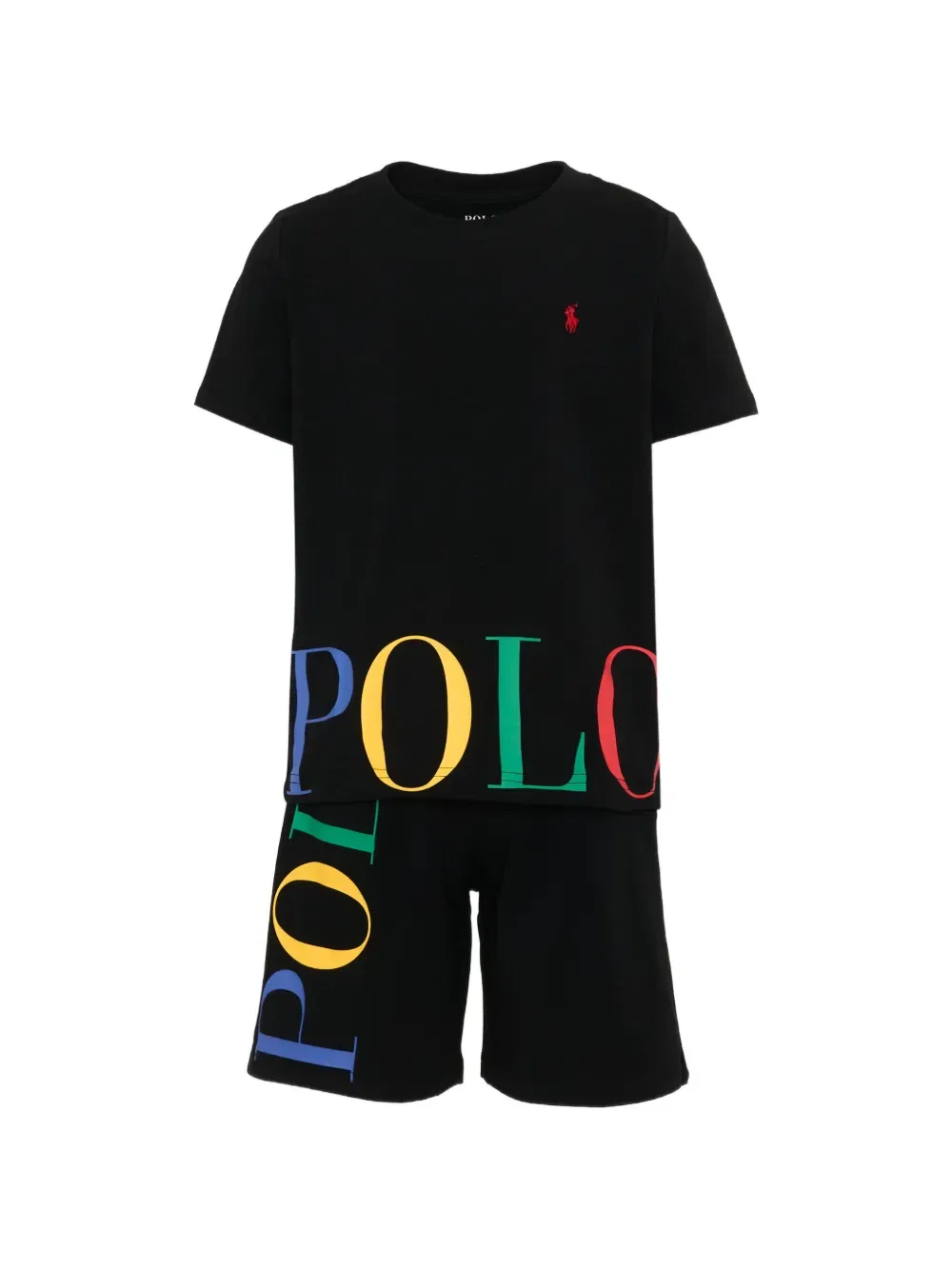 Пижама с логотипом Polo Ralph Lauren Kids, черный