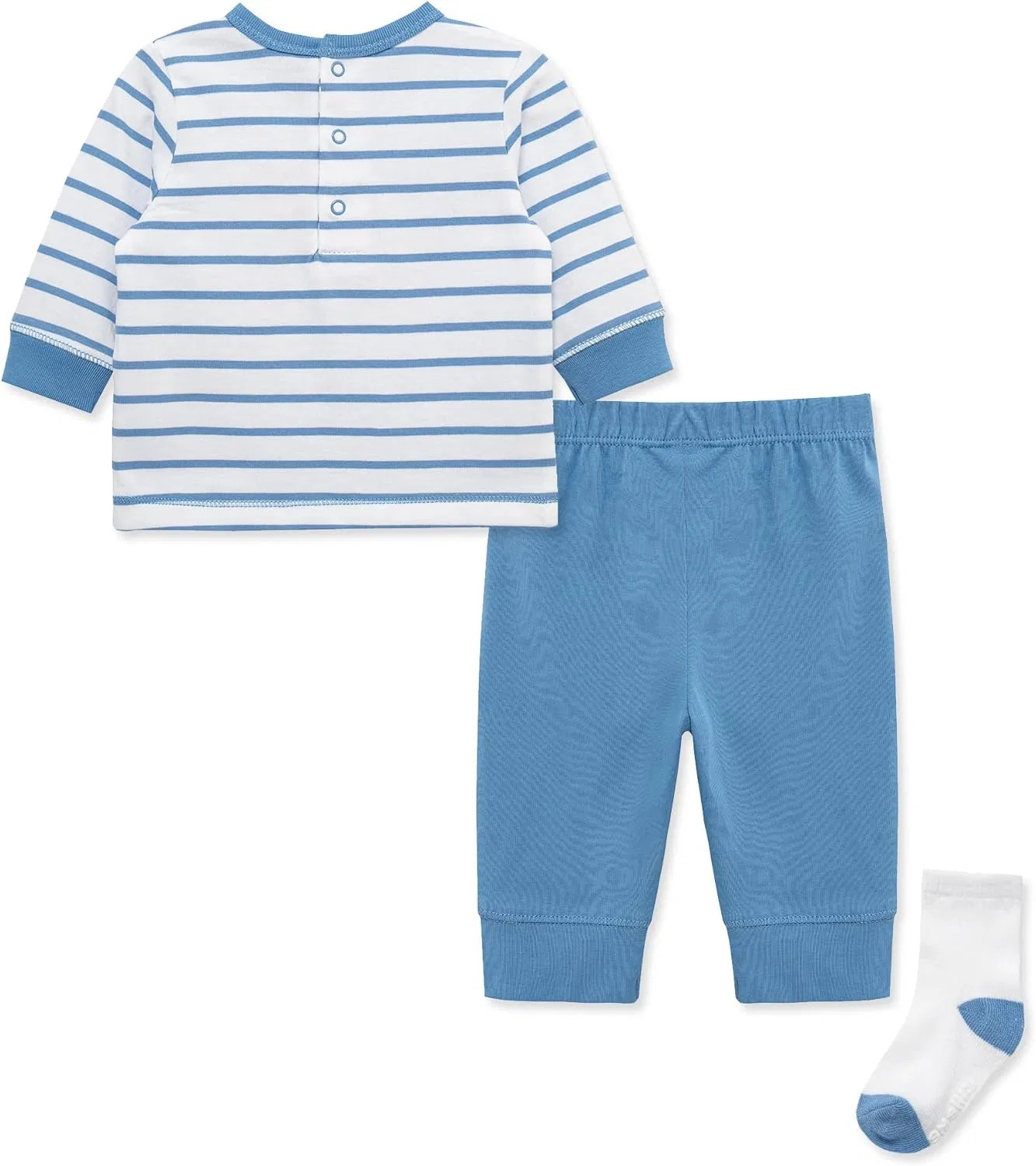 Детский спортивный костюм Little Me, 3 предмета, Silver Lake Blue/White — фото 2