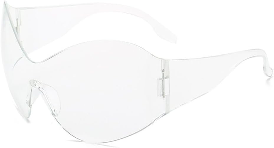 

Большие солнцезащитные очки для женщин, цельные, без оправы, обтекаемые солнцезащитные очки для мужчин, очки в крупной оправе, винтажные, модные, в стиле панк MUTYNE, C5