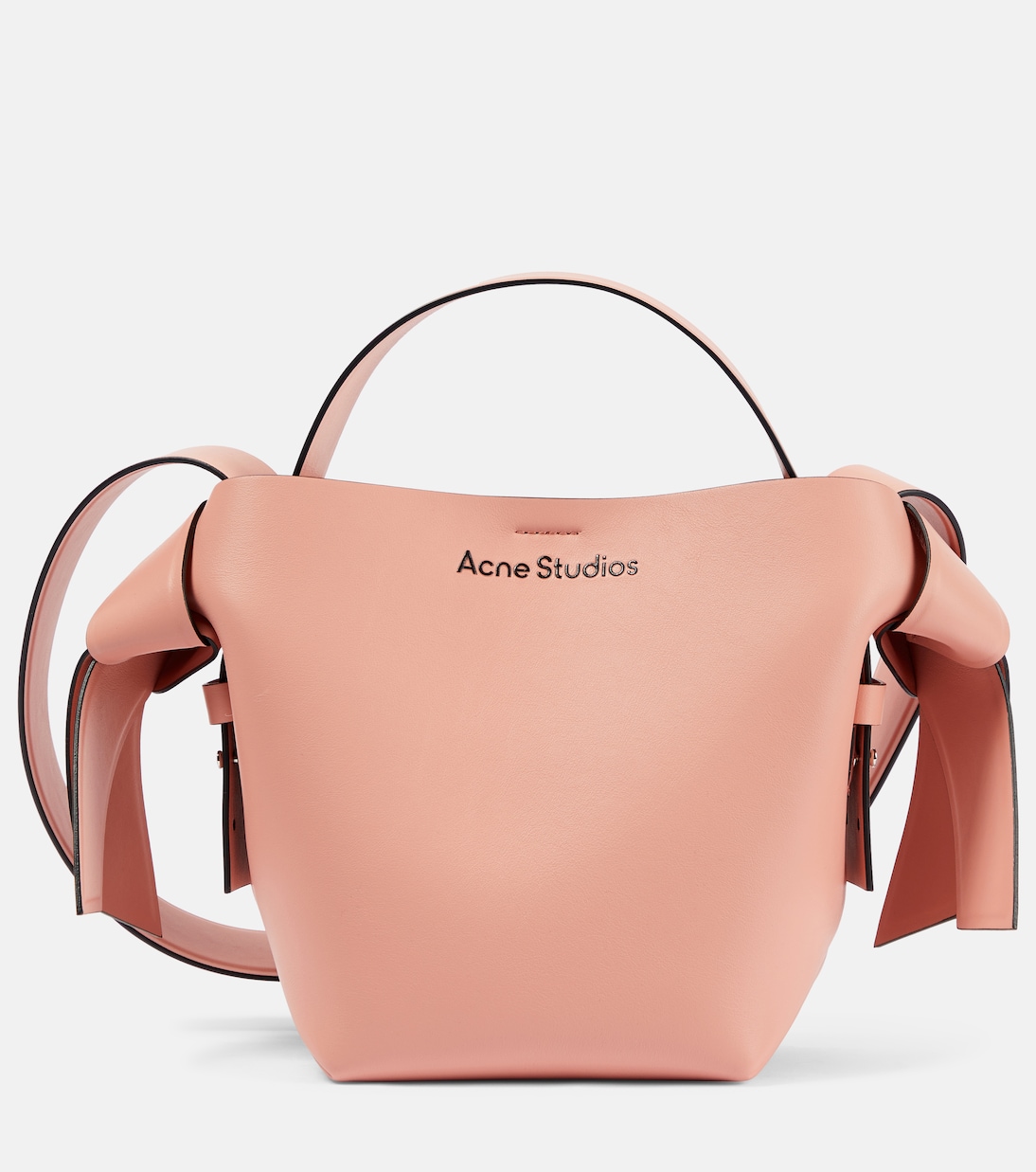 

Кожаная сумка через плечо Musubi Mini Acne Studios, Salmon Pink