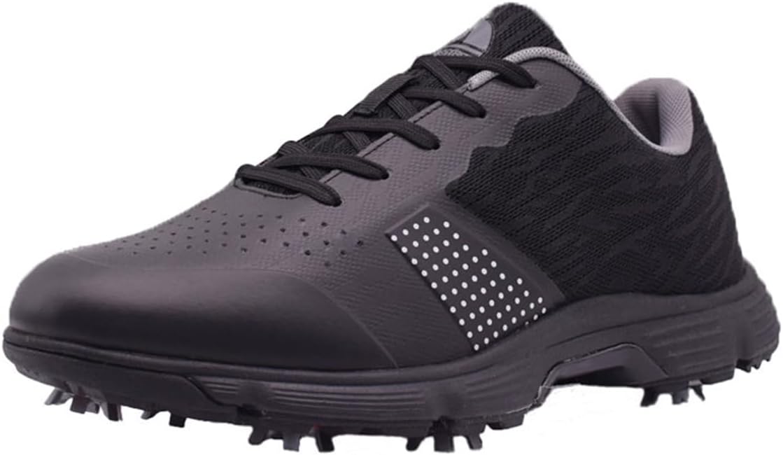 

Мужские кроссовки для гольфа с сеткой, легкие, комфортные, спортивные, модные, дышащие обувь для гольфа Omcam, черный