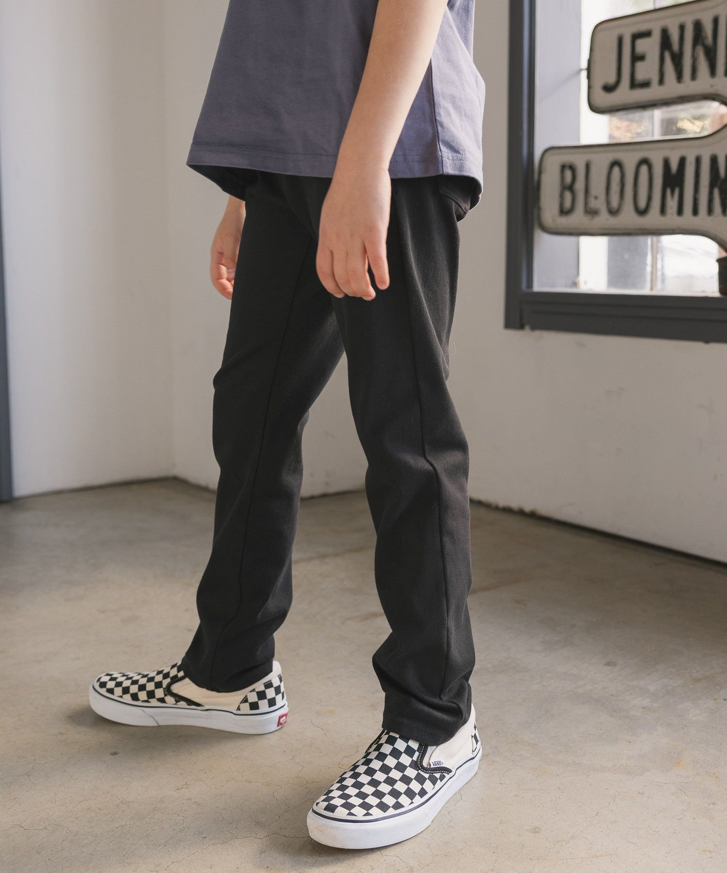 Брюки Sugorak Stretch Slim Pants/Детские/608397 GLOBAL WORK, Light-colored denim 81 — фото 3