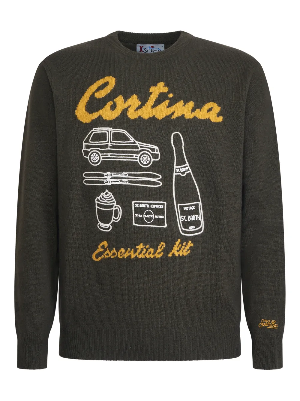 

Свитер с круглым вырезом Heron Mc2 Saint Barth, зеленый