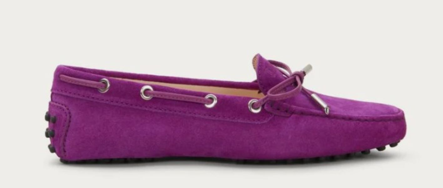 

Гоммино водительские туфли из замши TOD's, фиолетовый