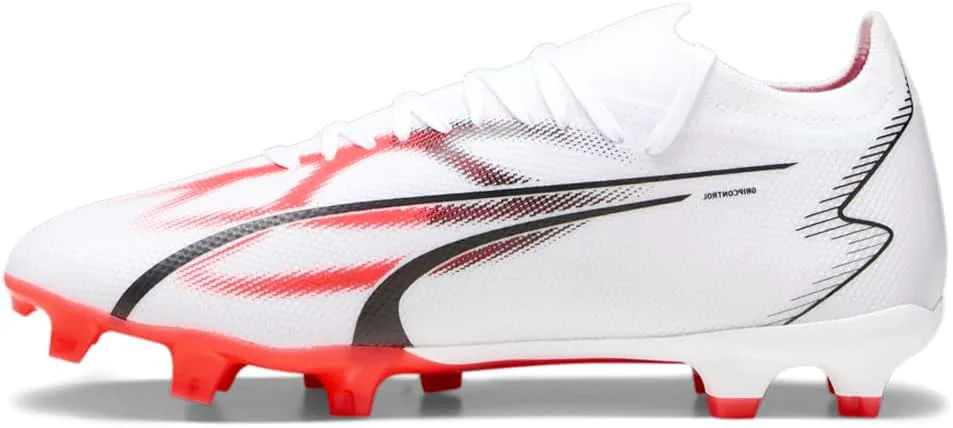 Футбольные бутсы Puma Mens Ultra Match FG, белый/черный — фото 4