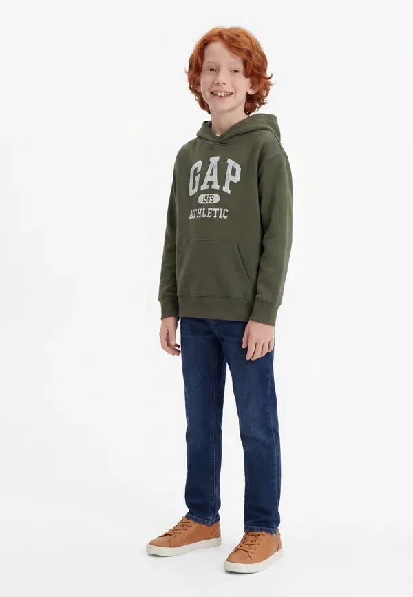 Толстовка с капюшоном Heritage athletic hood Gap, твид зелёный