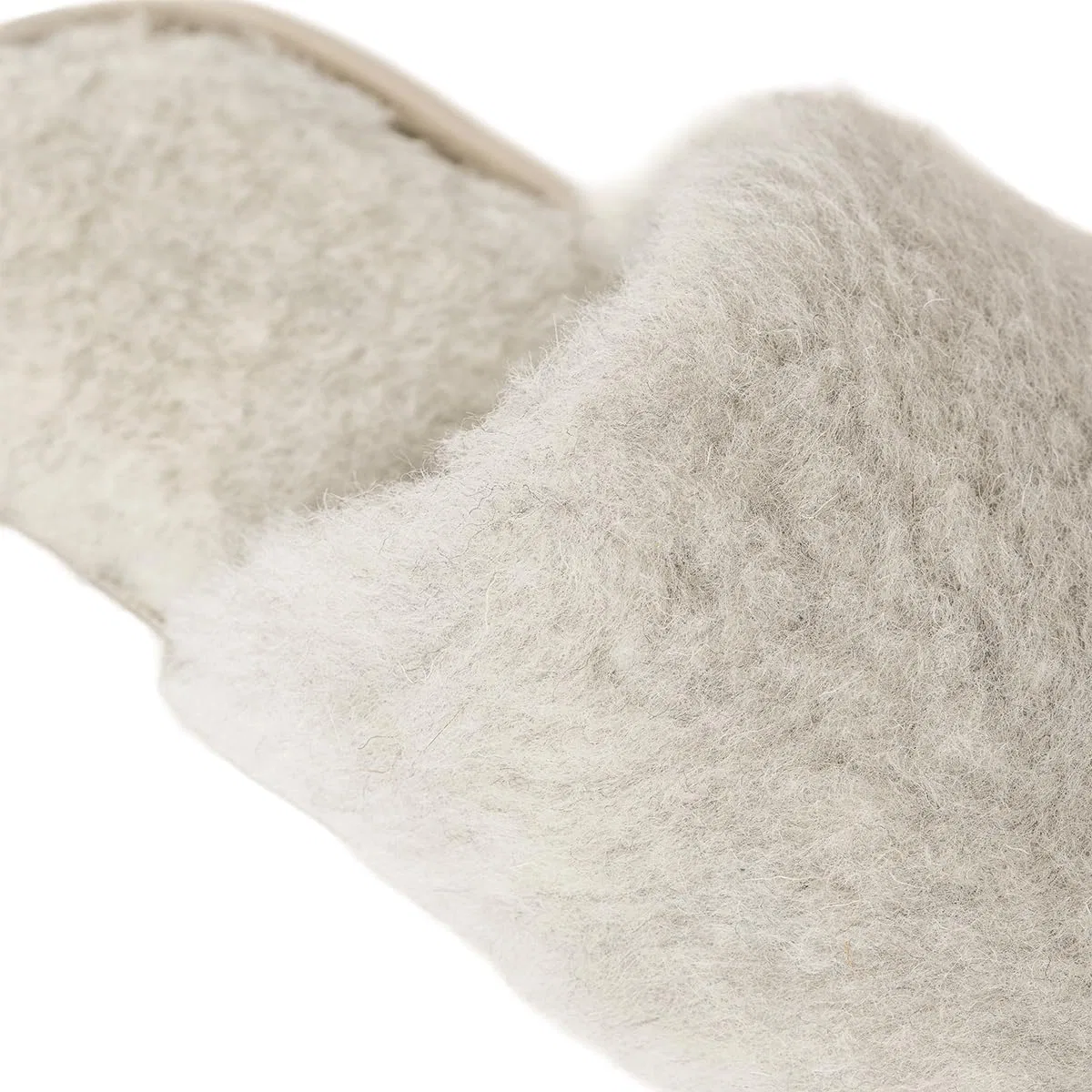 Тапочки Gottstein Curly Alpaca для мужчин и женщин - верх из шерсти альпаки, мягкая шерстяная стелька, прочная подошва из коровьей кожи растительного дубления - естественное тепло, воздухопроницаемость — фото 4