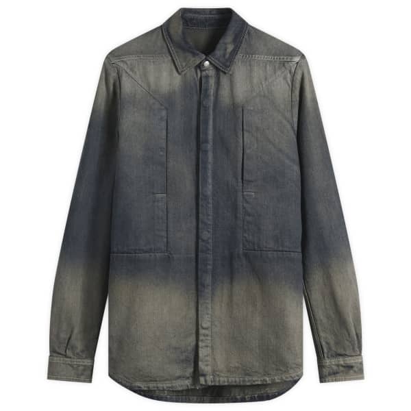 

Джинсовая рубашка Fogpocket Rick Owens, Dark Dust