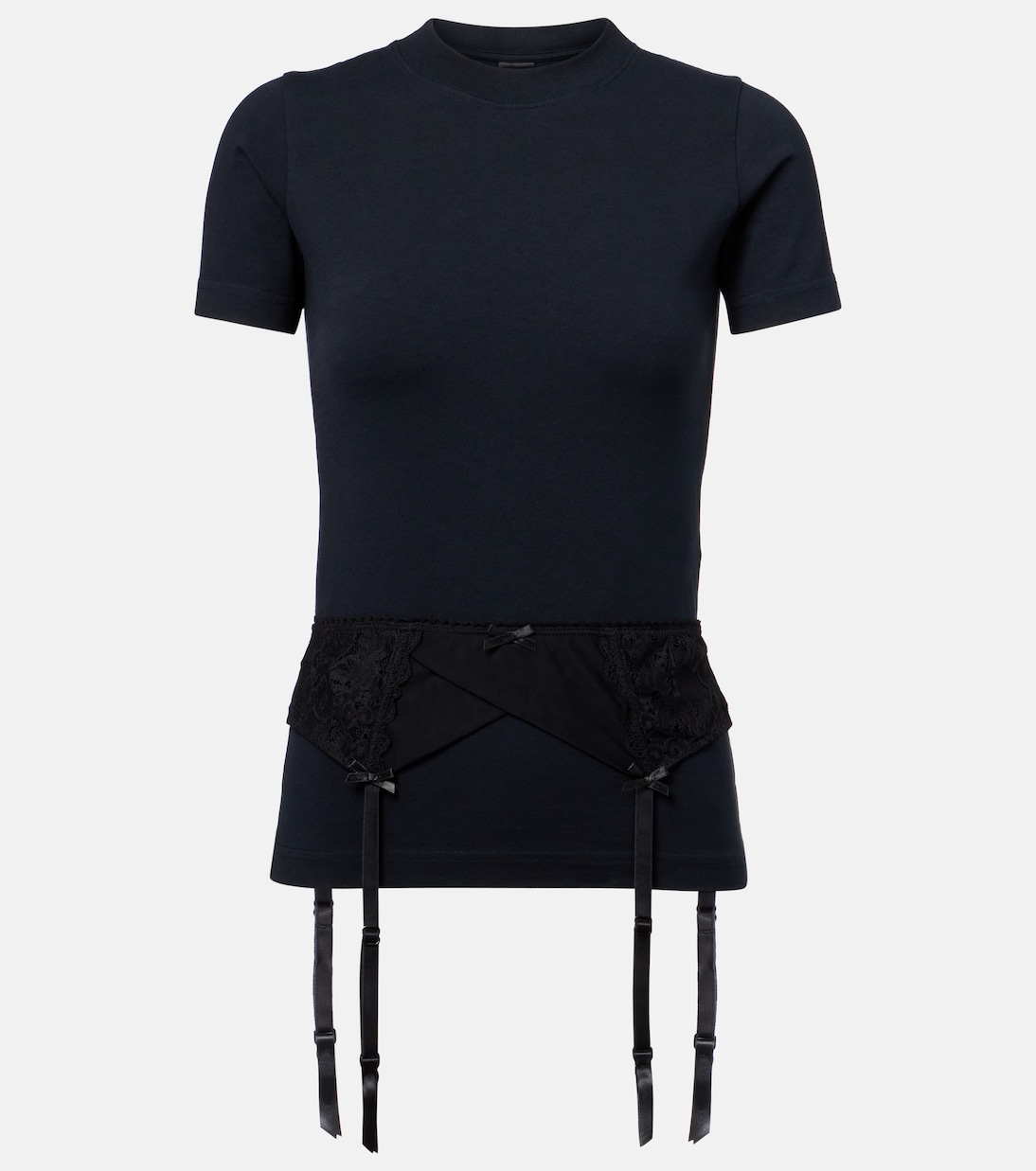 

Бюстгальтер и майка из хлопкового джерси Balenciaga, Faded Black